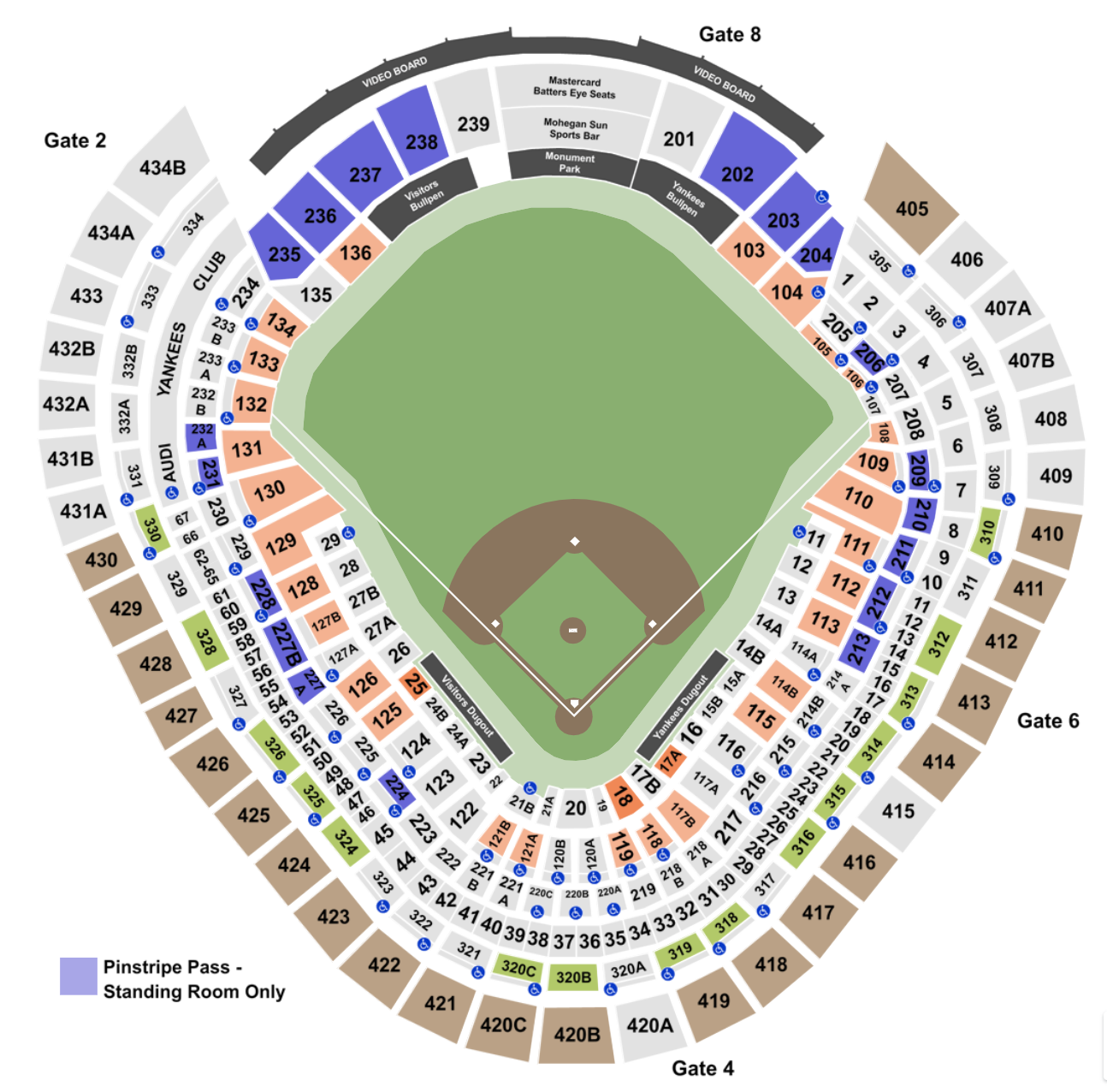 Sahlen Field Seating Chart With Rows And Seat Numbers